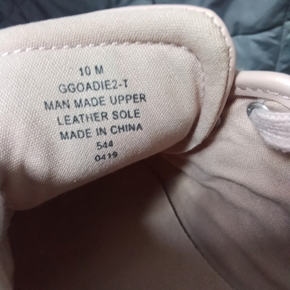 Women's G By Guess Quilted Dusty Rose Faux Leather Lace Up Sneakers Pink & White - Picture 12 of 16